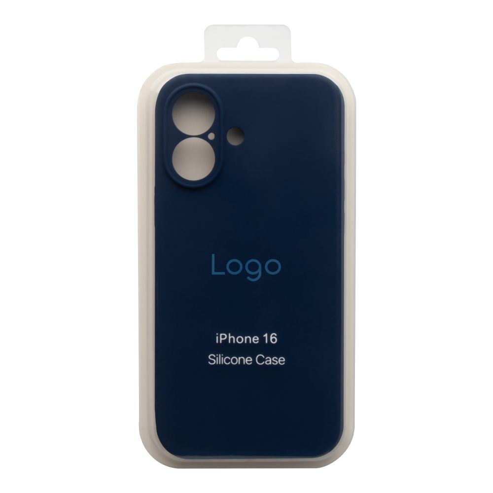 Чехол Silicone Case Full Size (AA) для iPhone 17 (08.Dark Blue)