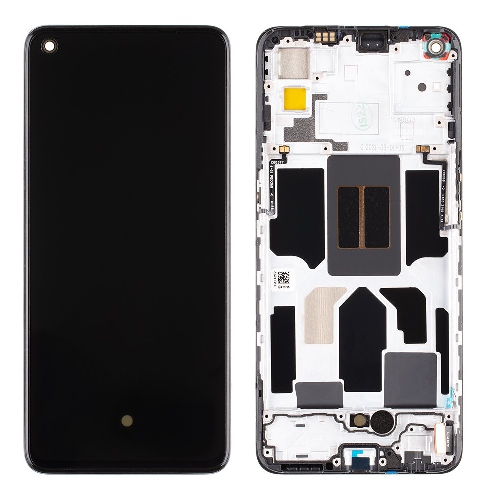 LCD OPPO REALME GT MASTER BLACK WITH FRAME ORIGINAL (SERVICE PACK)