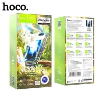 Hoco Full screen HD privacy protection tempered glass set for Samsung A12 (G11) black