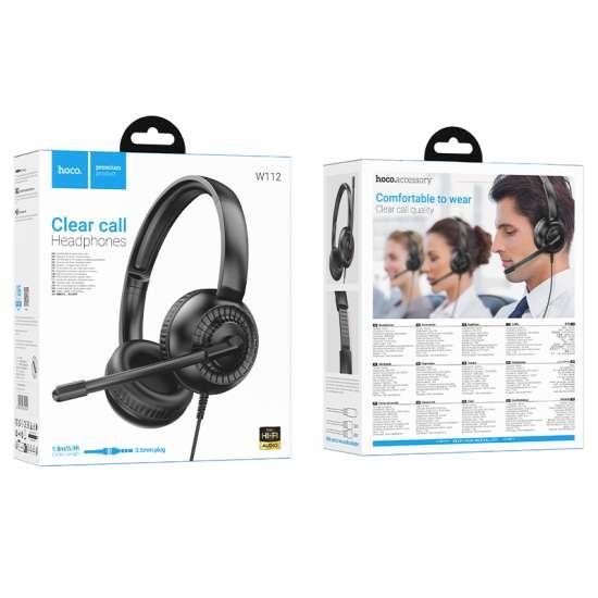 Hoco W112 Pure headphones black