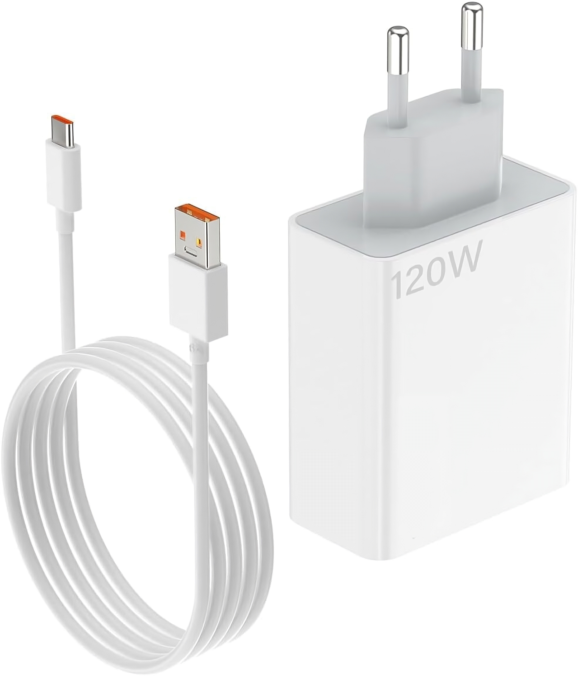 XO L164(EU) 120W Fast Charger for Xiaomi TYPE-C Kit (Factory Cable) White