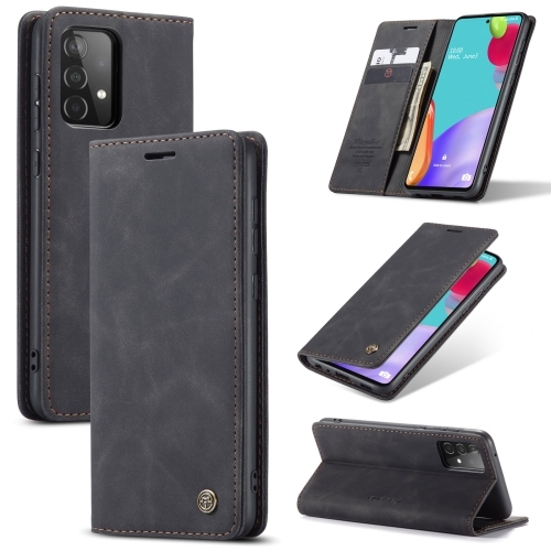 Husa Extra SAMSUNG A52 5G / 4G CaseMe 013 Multifunctional Horizontal Carte Piele (Black)