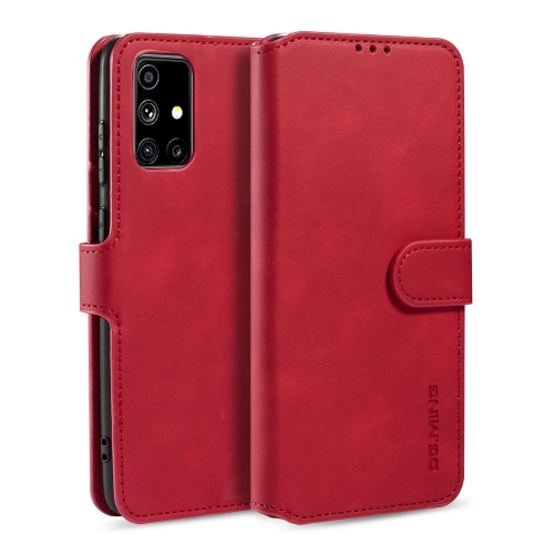 Husa Extra Samsung M51 DG.MING Retro Oil Side Horizontal Carte (Red)