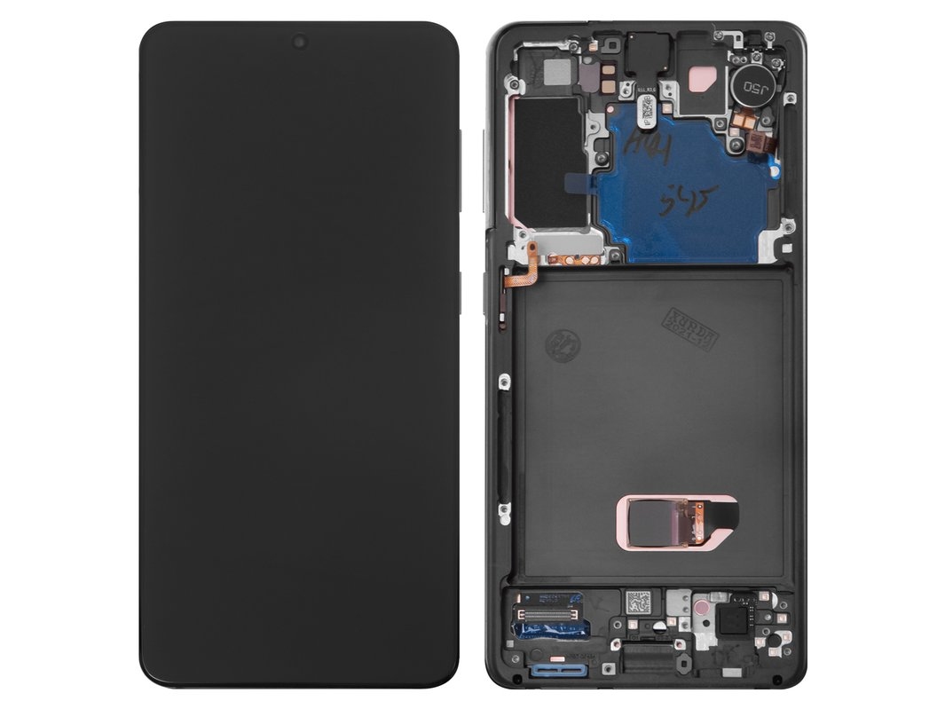 LCD SAMSUNG S21 5G / G991 PHANTOM GRAY WITH FRAME ORIGINAL (SERVICE PACK)