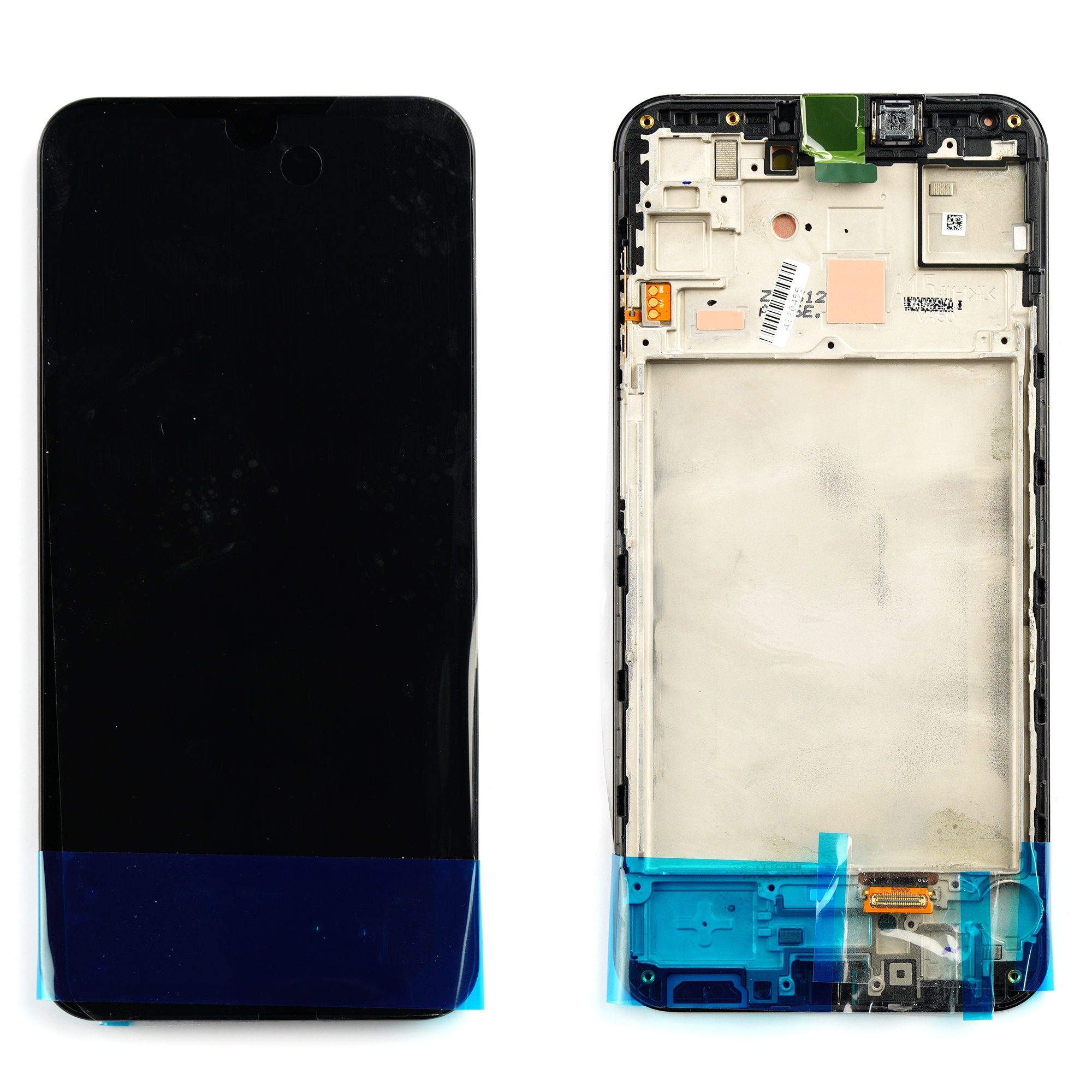LCD SAMSUNG A15 4G / 5G  A155 / A156  BLACK WITH FRAME ORIGINAL (SERVICE PACK)
