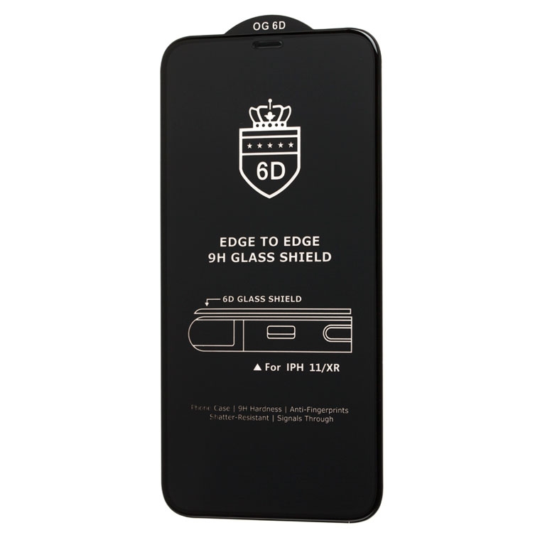 Защитное стекло 6D OG Crown XIAOMI Redmi 9A /9C (Черный)