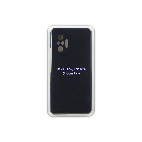 Накладка Full Silicone Case XIAOMI Redmi Note 10 Pro /Note 10 Pro Max (03 / Black)