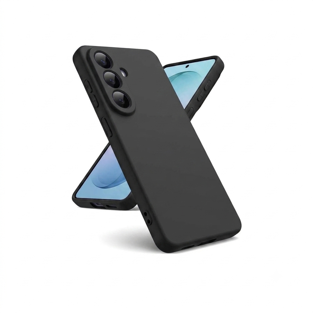 Samsung A55 Liquid Silicone Color Premium Quality (Black)