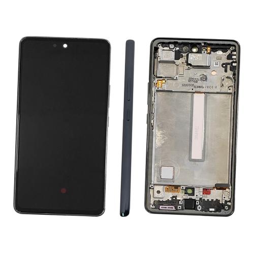 LCD SAMSUNG A53 / A536 BLACK WITH FRAME ORIGINAL (SERVICE PACK)
