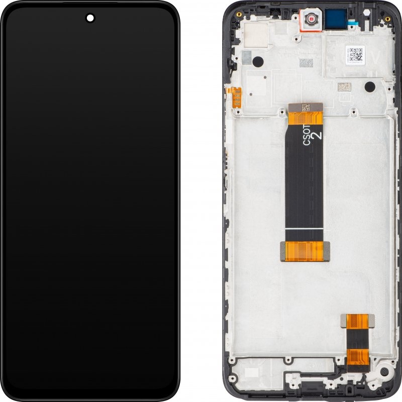 LCD XIAOMI REDMI 12 / POCO M6 PRO BLACK WITH FRAME (Original Packing)