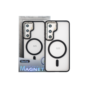 Накладка MagSafe Berlia Metal Armor Magnetic Series SAMSUNG S24 /S25 (Black)