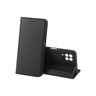 Чехол-книжка LEATHER Case SAMSUNG A12 /M12 (Чёрный)