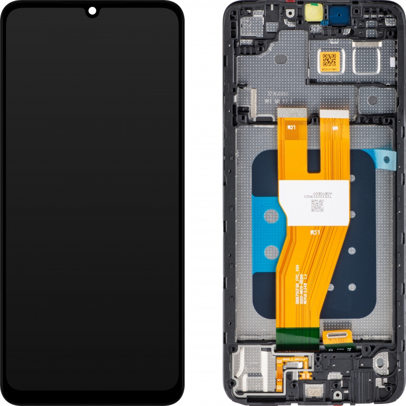 LCD SAMSUNG A05 / A055 BLACK WITH FRAME (Original Packing)