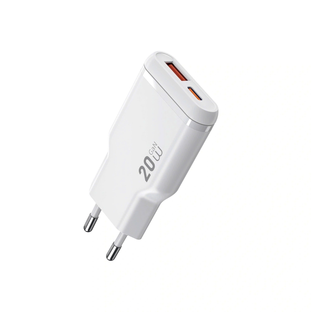 Wiwu 20W Essen Slim Ultra-Compact GaN Charger Wi-G032 White