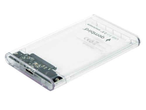 '2.5' SATA HDD External Case (USB 3.0), Transparent plastic, 9.5 mm, Gembird 'EE2-U3S9-6'
