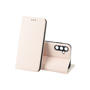 Чехол-книжка LEATHER Case XIAOMI Redmi Note 14 4G (Global 163.2/76.5/8.16mm) (Розовый)