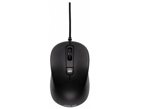 'Mouse Asus MU101C Silent, Optical, 1000-3200 dpi, 4 buttons, ambidextrous, Black.