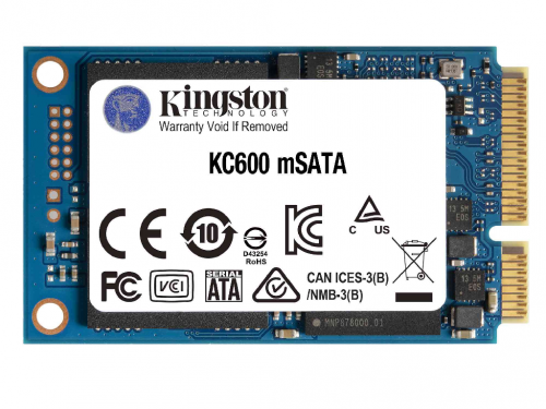 2.5' SATA SSD  512GB  Kingston KC600 [R/W:550/520MB/s, 90K/80K IOPS, SM2259, 3D NAND TLC]