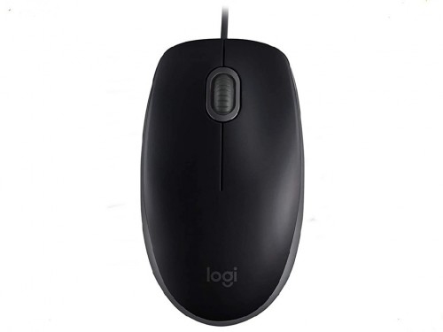 'Mouse Logitech B110 Silent, Optical, 1000 dpi, 3 buttons, Ambidextrous, Black, USB, PN 910-005508
