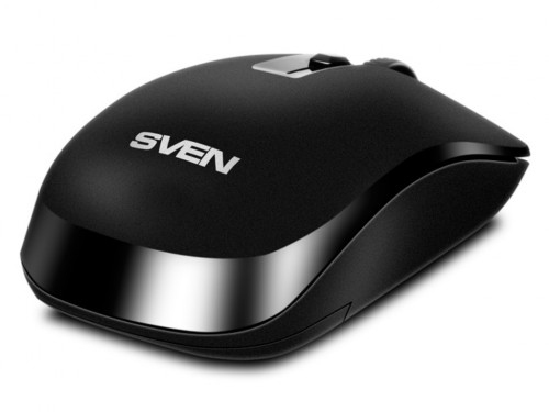 Wireless Mouse SVEN RX-260W, Optical, 800-1600 dpi, 4 buttons, Ambidextrous, Black