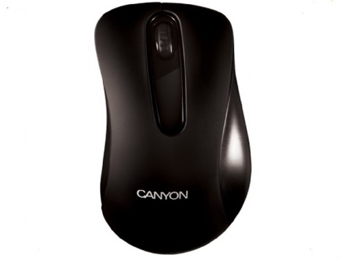 Mouse Canyon Barbone, Optical, 1200dpi, 3 buttons, Ambidextrous, Black, USB