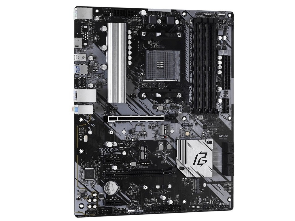 MB AM4 ASRock B550M PHANTOM GAMING 4  mATX//  CPU- AMD AM4 Socket- Supports 3rd Gen AMD AM4 Ryze
