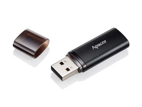 32GB USB3.1 Flash Drive  Apacer 'AH25B',  Black, Matte Metal, Classic Cap (AP32GAH25BB-1)