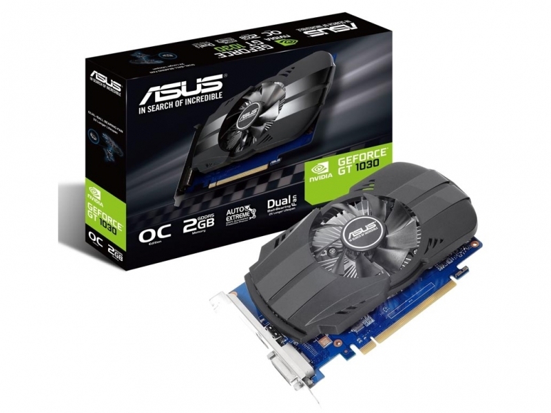 'VGA ASUS GT1030 2GB GDDR5 Silent Low Profile//  GeForce® GT 1030, 2GB GDDR5, 64 bit, Engine 1468/1