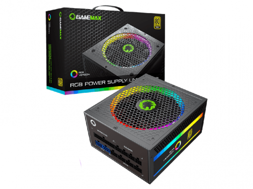 'Power Supply ATX 850W GAMEMAX GX-850 Modular, 80+ Gold, Full Modular cable, Active PFC,120mm fan.
