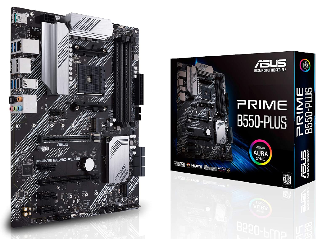 'MB AM4 Asus PRIME B550-PLUS  ATX//  CPUAMD AM4 Socket for AMD Ryzen™ 5000 Series/ 4000 G-Series/