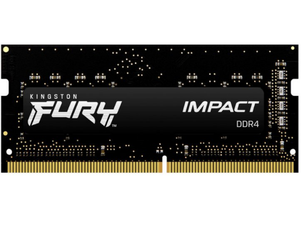 '32GB DDR4- 3200MHz SODIMM Kingston FURY Impact (KF432S20IB/32), CL20-22-22, 1.2V, Intel XMP, Black