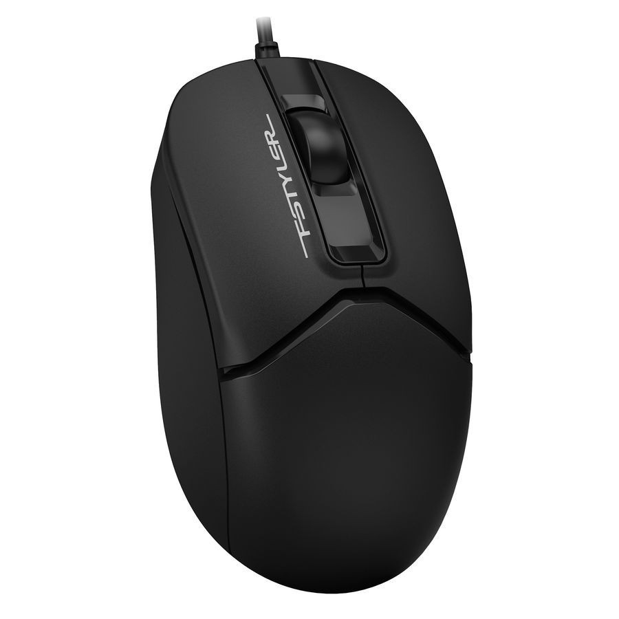 Mouse A4Tech FM12S Silent, Optical, 1000 dpi, 3 buttons, Ambidextrous, 4-Way Wheel, Panda, USB