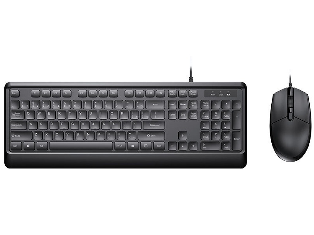 'Keyboard & Mouse Sohoo KM102, Laser Engraving, Ultra-thin, 1200 dpi, 4 buttons, 1.8m, Black, USB.