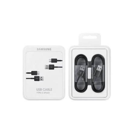Cablu Samsung USB-A to USB-C 25W / 3A / 1.5m / 2-Pack Black