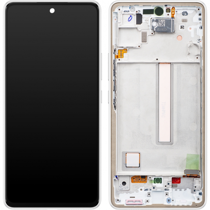 LCD SAMSUNG A53 / A536 5G WHITE WITH FRAME ORIGINAL (SERVICE PACK)