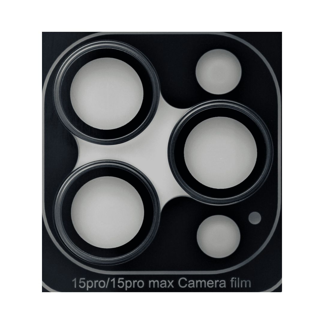 Защитное стекло Camera Metal iPhone 15 Pro/15 Pro Max Black