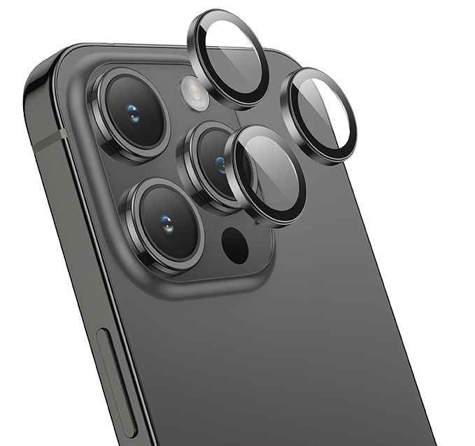 Защитное стекло Camera Metal iPhone 13 Pro/13 Pro Max Black