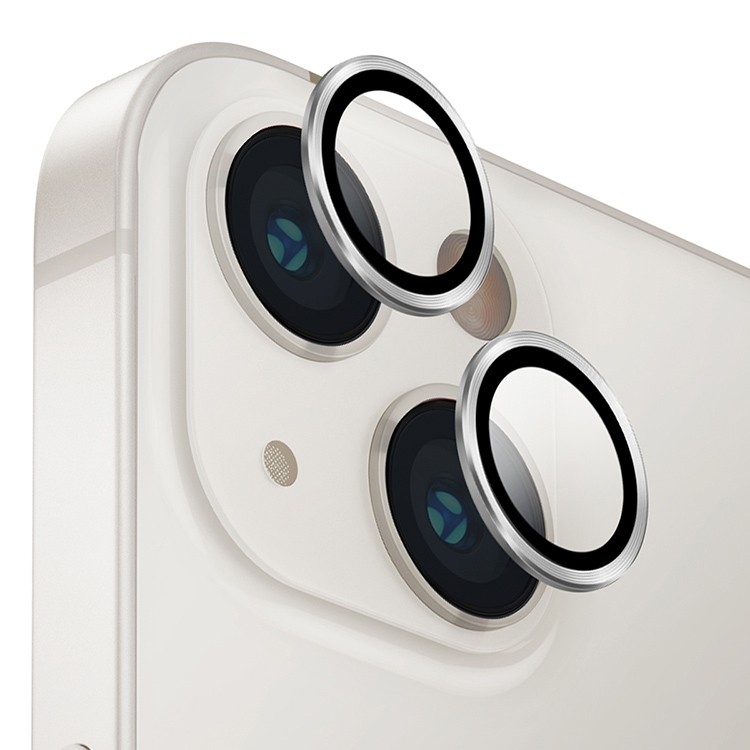 Защитное стекло Camera Metal iPhone 14/14 Plus Sliver