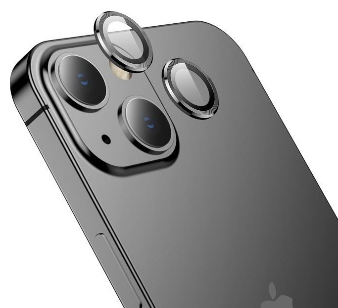 Защитное стекло Camera Metal iPhone 15/15 Plus Graphite