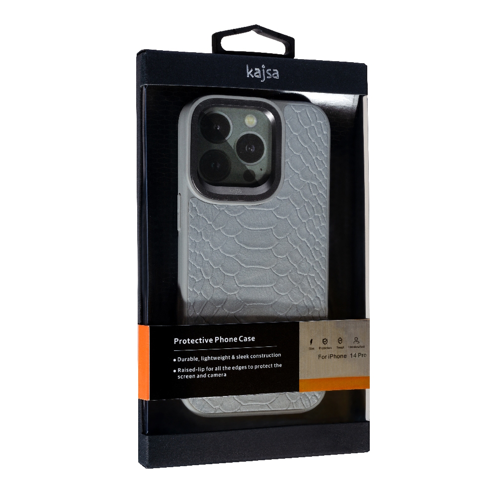 Накладка Kajsa Leather Case Snake . Iphone 15