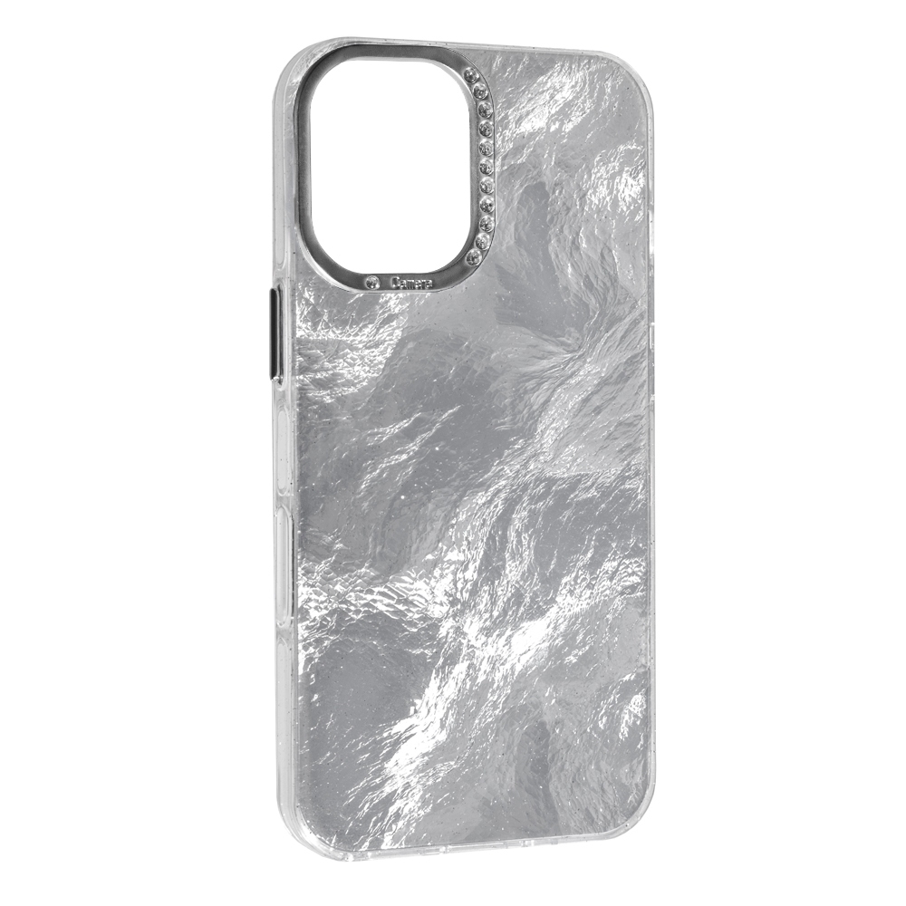 Накладка Marble Style New Iphone 15 , Silver
