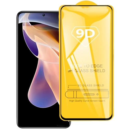 Защитное стекло 9D Xiaomi Redmi Note 11 Pro/Note 11 Pro+ /Poco X4 Pro black тех упаковка