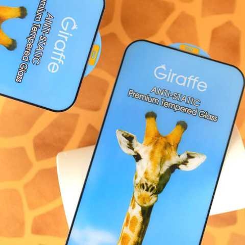 Giraffe Anti-static glass for iPhone 15 black