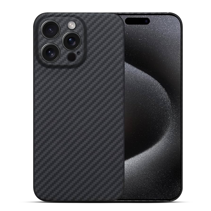 FIBRA Carbonite case with MagSafe iPhone 15 Pro Max Black