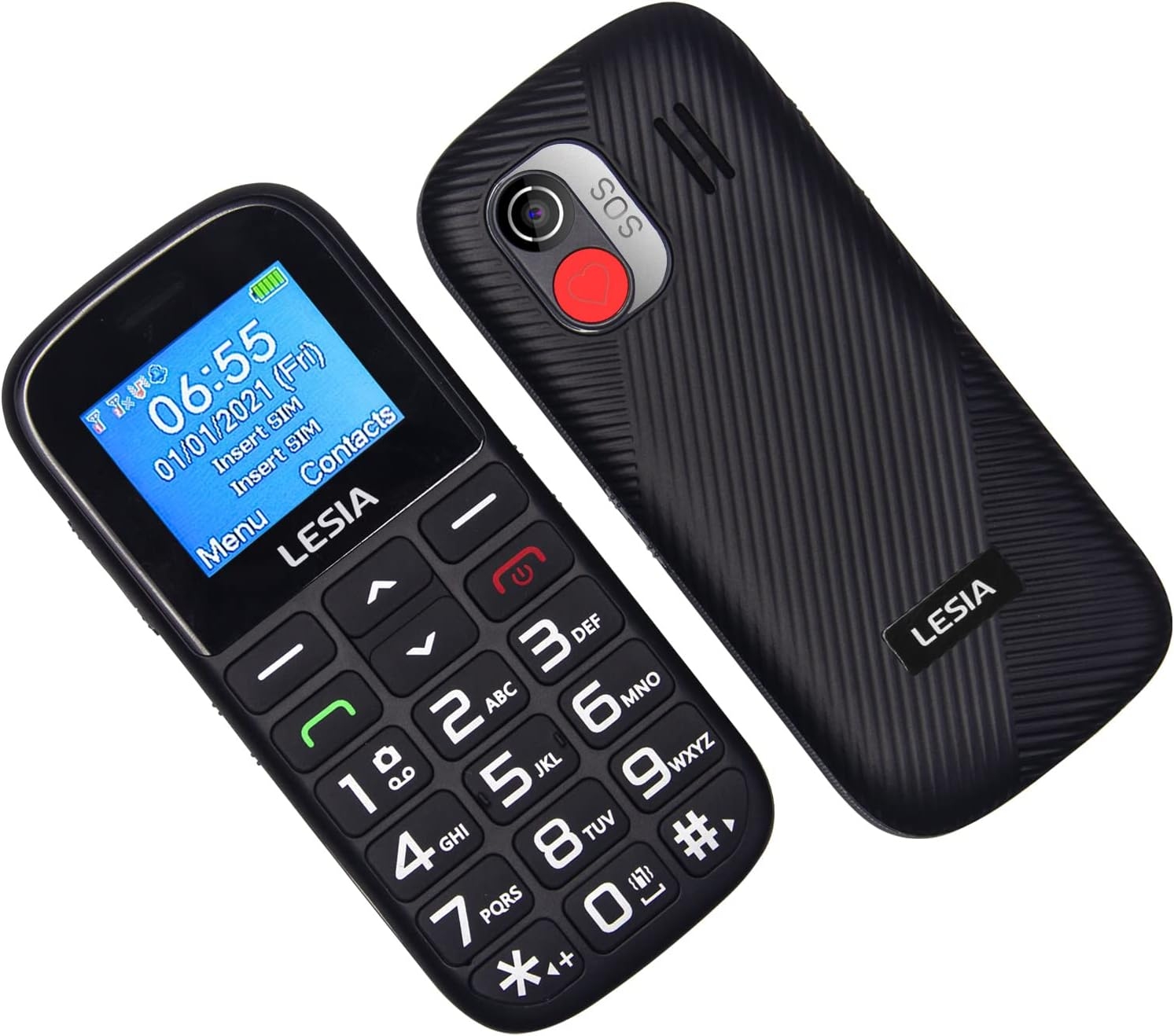 LESIA FEATURE PHONE EZ1 WITH DESK CHARGER Black