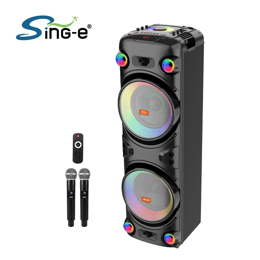 Sing-e JQS9055 RGB Party Dual Speaker 12 inch 100W Black