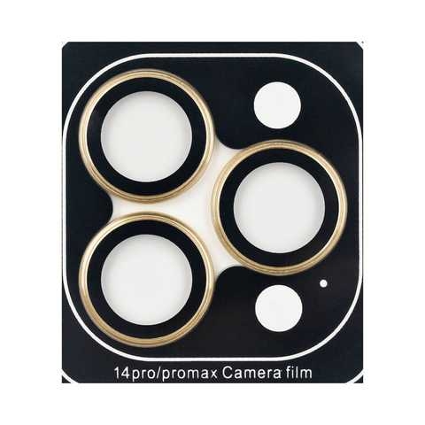 Защитное стекло Camera Metal iPhone 14 Pro/14 Pro Max Gold
