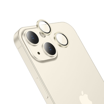 Защитное стекло Camera Metal iPhone 15/15 Plus Gold