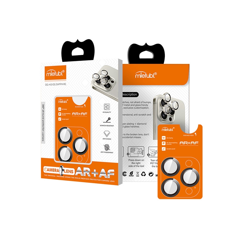 Mietubl camera lens AF+AR double IPHONE 15/15 PLUS Black