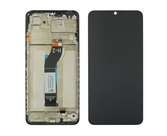 LCD XIAOMI REDMI 13C / POCO C65 BLACK WITH FRAME (Premium Quality)